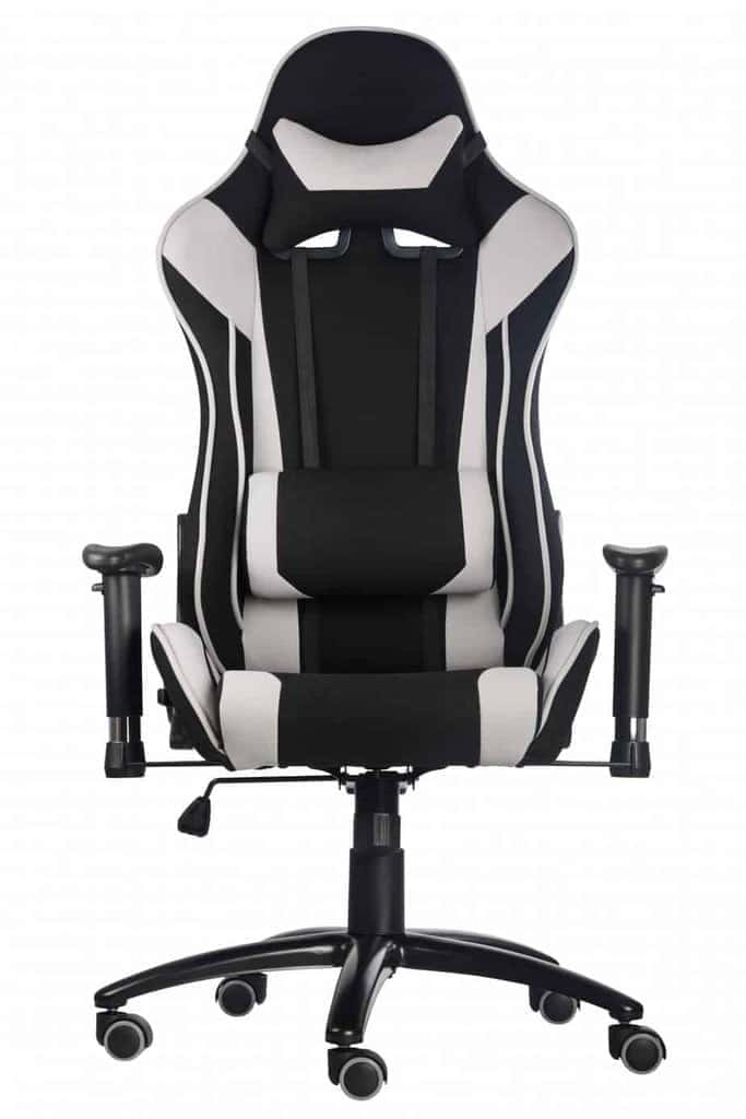 silla gamer cuero tela